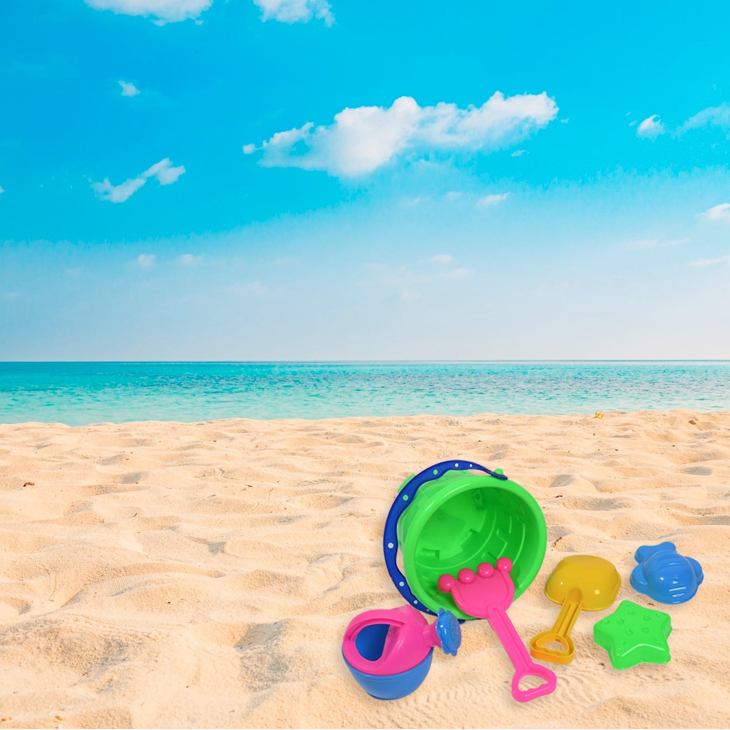 4486 Sand Game Castle Building Plastic Beach Toy Set for Kids Summer Fun Creative Activity Playset& Gardening Tool with Accessories & Bucket-Pack of 6 Pcs DeoDap 4486 Sand Game Castle Building Plastic Beach Toy Set for Kids Summer Fun Creative Activity Playset& Gardening Tool with Accessories & Bucket-Pack of 6 Pcs DeoDap